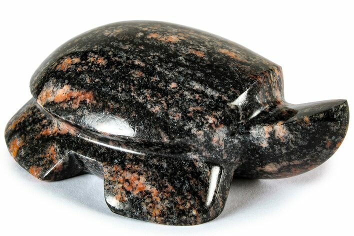 Carved Alkali-Feldspar (Red Granite) Turtle - Colorado #308588